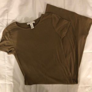 FOREVER 21 midi dress green M